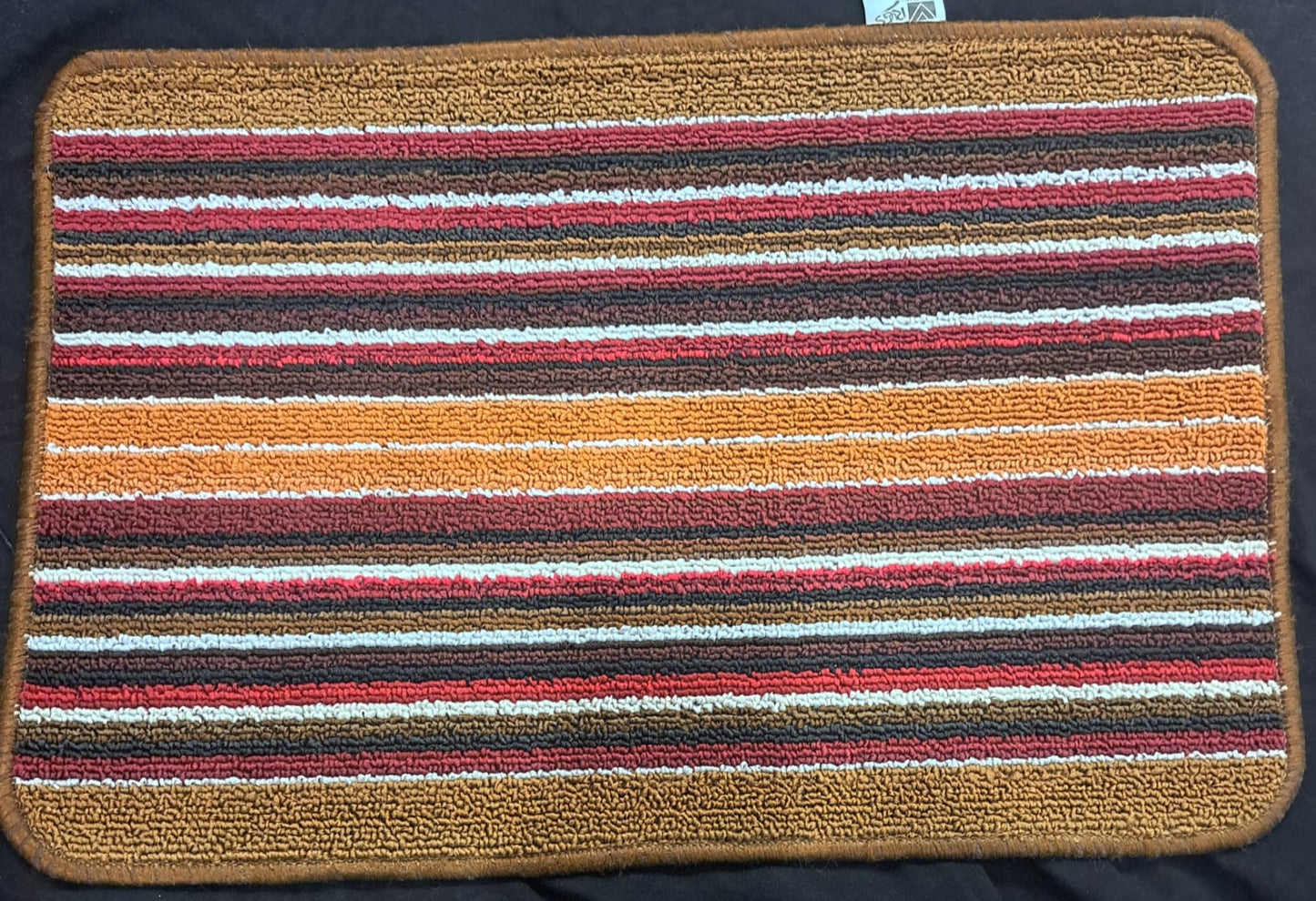 Vibrant Multicolor Striped Door Mat | Indoor/Outdoor