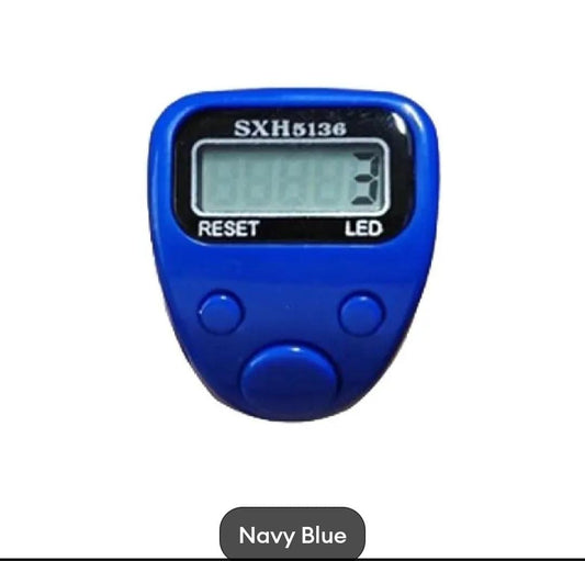 Navy blue digital counter with 'SXH5136' on a white background