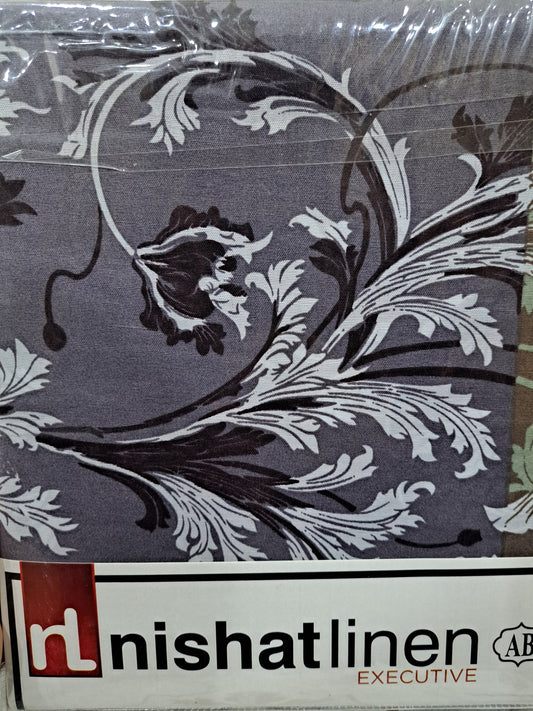 Pink and Red Floral King Size Cotton Bed Sheet – Nishat Linens Rs.1600